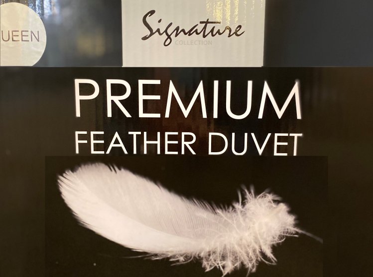 Hypoallergenic Signature Feather Duvet for all season comfort
